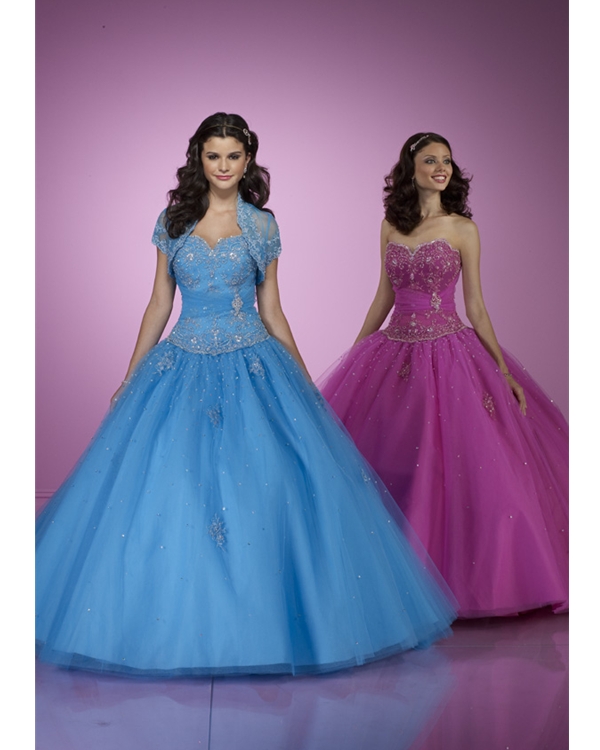 Peaceful Blue Ball Gown Strapless Sweetheart Floor Length Tulle Quinceanera Dresses With Emboridery