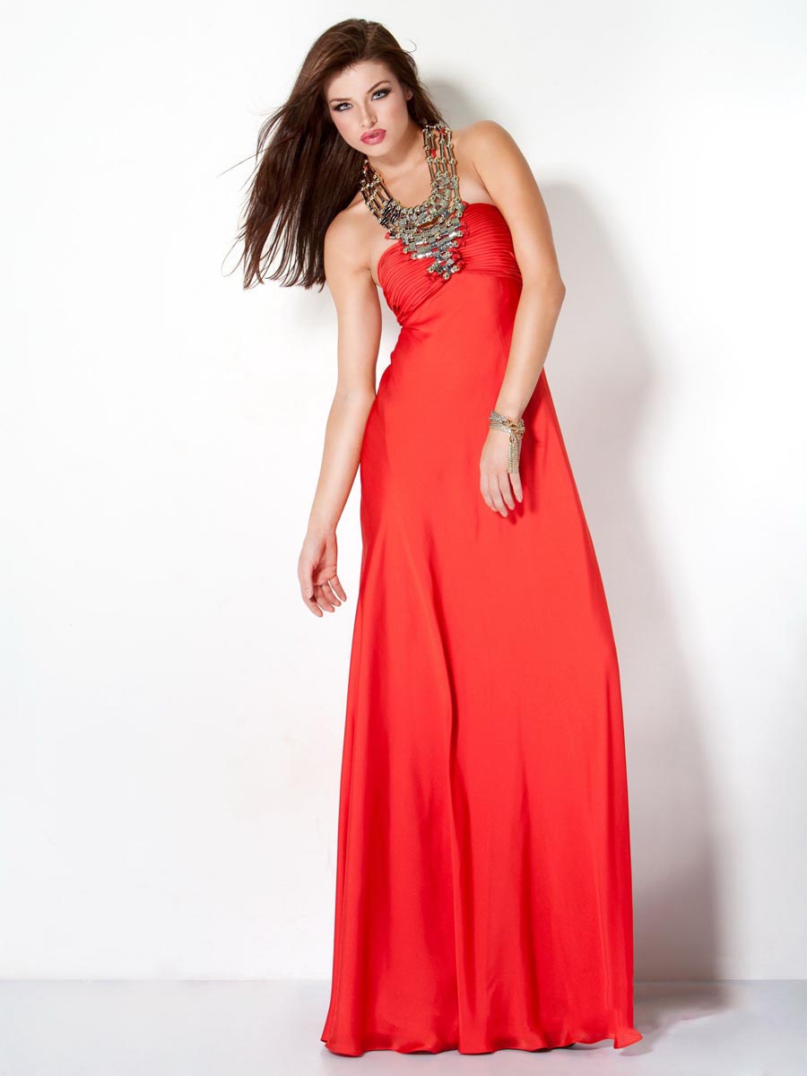 Scarlet Empire Jewel Neck Low Back Full Length Celebrity Dresses With Beading And Sequins